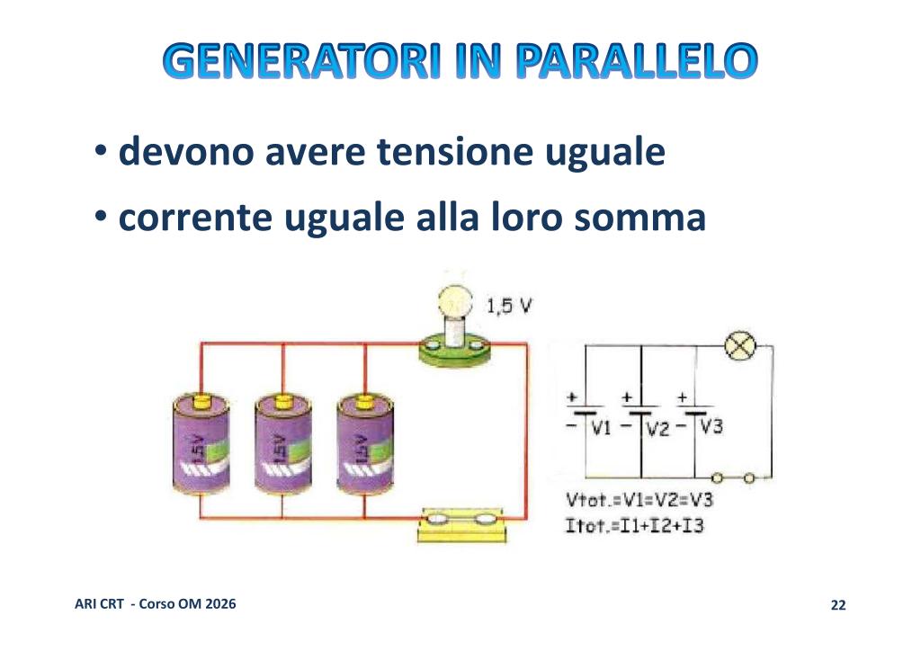 Generatori in parallelo