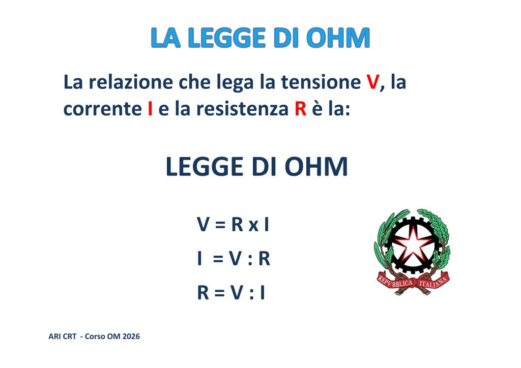 Resistenza, lunghezza e sezione